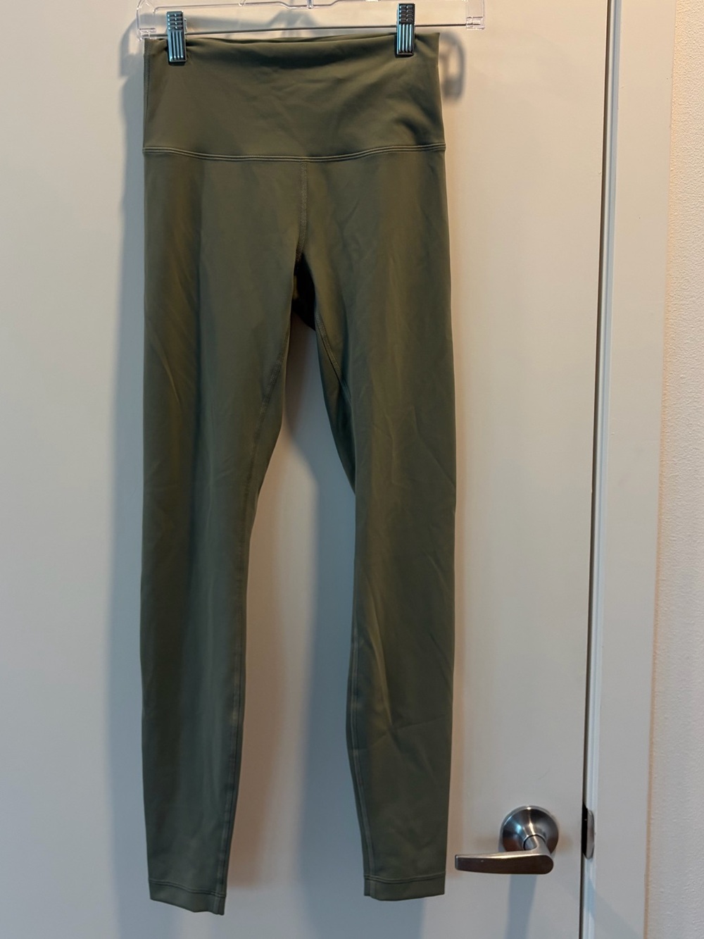Lululemon Wunder Train Olive Green High-Waist Active Leggings